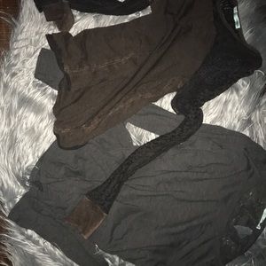 Two long sleeve shirts